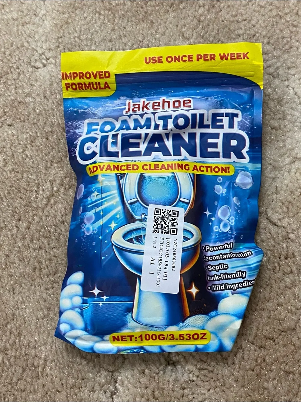 Foam Toilet Cleaner - removed stains.  New